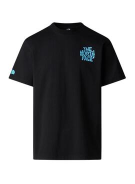 T-Shirt The North Face Drip Logo schwarz für Herren