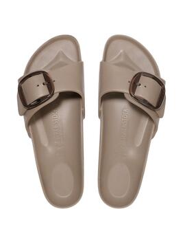 Birkenstock Madrid Eva Damen Sandalen in Beige.