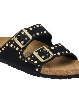 Birkenstock Arizona Rivets Sandalen Schwarz für Damen