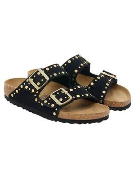 Birkenstock Arizona Rivets Sandalen Schwarz für Damen
