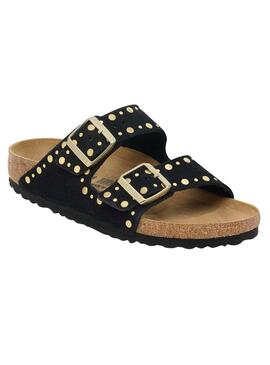 Birkenstock Arizona Rivets Sandalen Schwarz für Damen