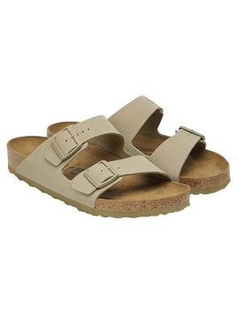 Birkenstock Arizona Sandalen in Grün für Damen.