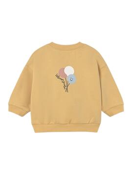 Sweatshirt Mayoral Ballons Senf für Baby
