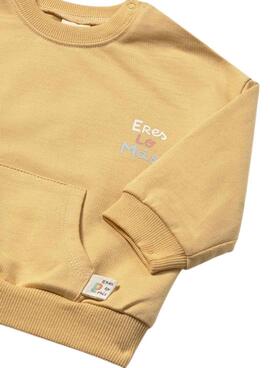 Sweatshirt Mayoral Ballons Senf für Baby
