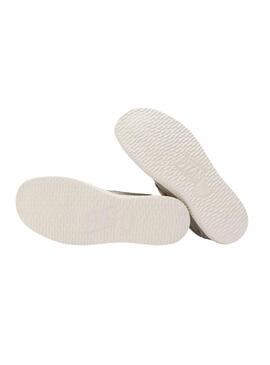 Schuhe Walkin Pitas Wallabi Washed Beige für Damen