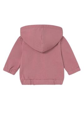 Kapuzenpullover Mayoral in pudrigem Rosa für Babys