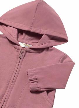 Kapuzenpullover Mayoral in pudrigem Rosa für Babys