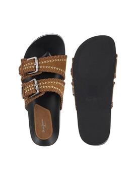 Sandalen Pepe Jeans Agnes braun für Damen