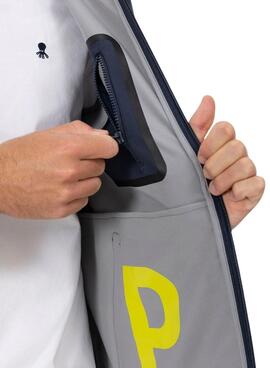 Parka Der wasserdichte blaue Pulpo Mantel für Herren.