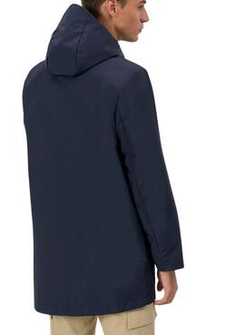 Parka Der wasserdichte blaue Pulpo Mantel für Herren.