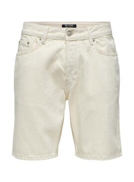 Bermudas Only und Sons Sedge beige für Herren