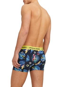 Pack Boxers Jack und Jones Flower Bird für Herren
