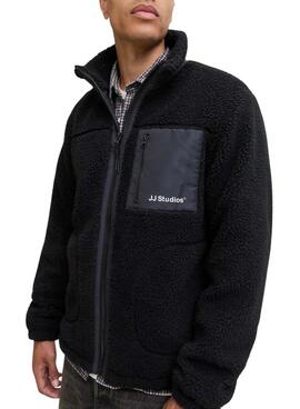 Jacke Jack and Jones Soho Teddy Schwarz für Herren.