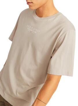 T-Shirt Jack and Jones Bluarchie grau für Herren