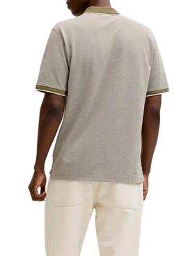 Polo Jack and Jones Bluealves beige für Herren.