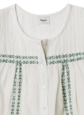 Bluse Pepe Jeans Hetty weiß für Mädchen