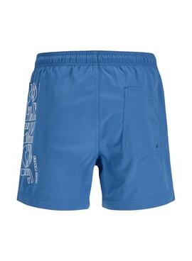 Badeshorts Jack and Jones Maui blau für Kinder