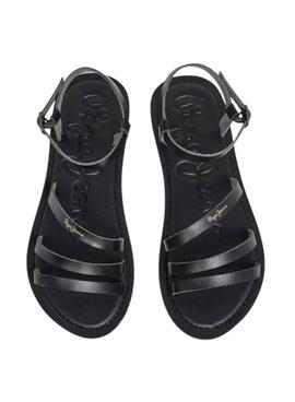 Sandalen Pepe Jeans Rio Sand schwarz für Damen