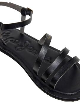 Sandalen Pepe Jeans Rio Sand schwarz für Damen
