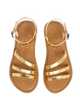 Sandalen Pepe Jeans Rio Sand in Gold für Damen