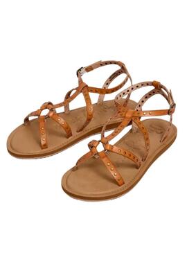 Sandalette Pepe Jeans Rio Studs Braun für Damen