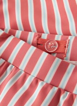 Badeanzug Name It Zigurt Streifen Koralle für Jungen