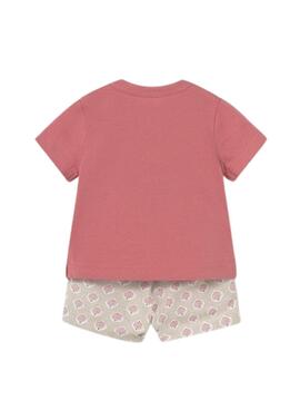 Set Mayoral rosa T-Shirt und Bermuda