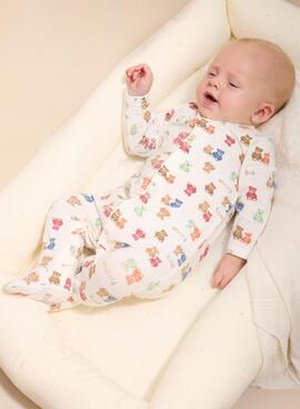 Pack Mayoral zwei Strampler mit bunten Bären für Babys.