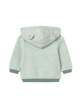 Dreiteiliges Mayoral-Set mit grünem Ballonmuster für Babys