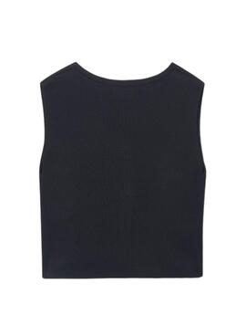 Weste Mayoral in Marineblau aus Strick für Mädchen.