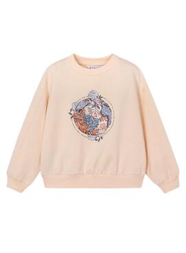 Sweatshirt Mayoral Lachs für Mädchen