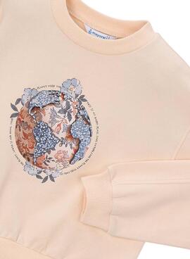 Sweatshirt Mayoral Lachs für Mädchen