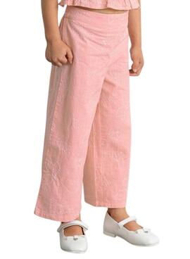 Set Mayoral bestickt in Rosa für Mädchen.