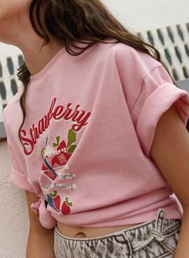 T-Shirt Mayoral Cocktail rosa für Mädchen.