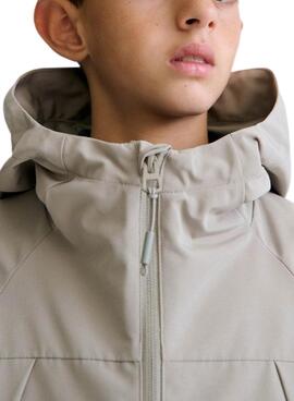 Winddichte graue Mayoral-Jacke für Jungen.