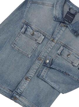 Kindermantel aus blauem Denim von Mayoral