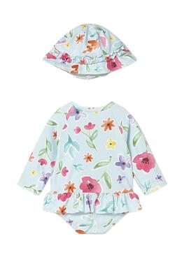 Badeanzug mit Kapuze Mayoral Sonnenschutz für Neugeborene.