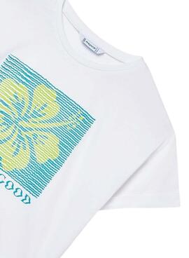 T-shirt Mayoral Life is Good gelb für Mädchen