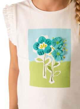 Top Mayoral Träger weiß für Mädchen.