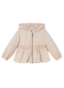 Windbreaker Mayoral beige für Mädchen.