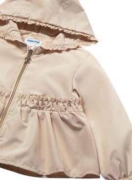 Windbreaker Mayoral beige für Mädchen.