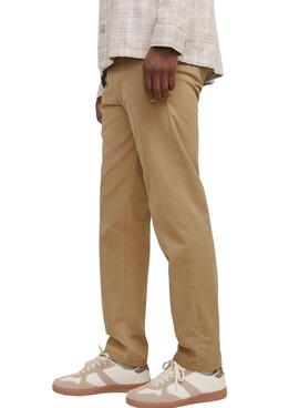 Hose Jack and Jones Kane Chinohose in Beige für Herren