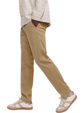 Hose Jack and Jones Kane Chinohose in Beige für Herren