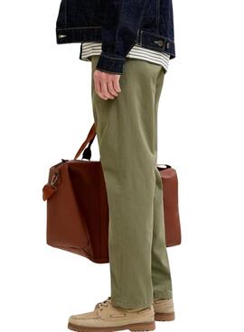 Grüne Jack and Jones Kane Chinohose für Herren.