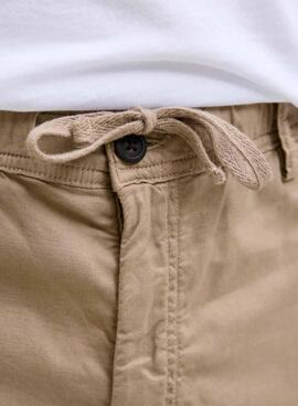 Hose Jack and Jones Kane Bindi beige für Herren.