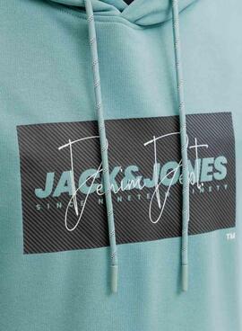 Sweatshirt Jack and Jones Cole türkis für Herren