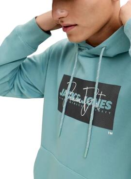 Sweatshirt Jack and Jones Cole türkis für Herren