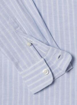 Pepe Jeans James Hemd mit blauen Streifen für Jungen