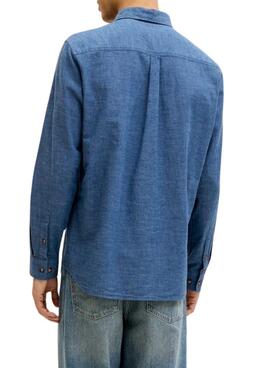 Hemd Jack and Jones Sommerblau für Herren