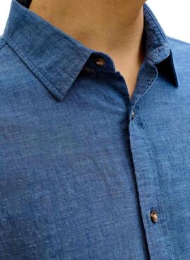 Hemd Jack and Jones Sommerblau für Herren